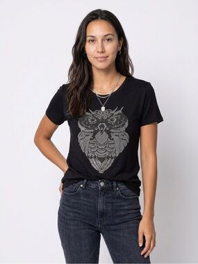 SHINY BRAND NWT Women’s Graphic Rhinestone Tee